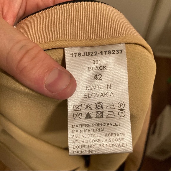 Chloe Black Midi Knee Length Ruffle Skirt L 10 - Picture 9 of 9